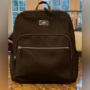 Kate Spade Black Nylon Laptop Backpack